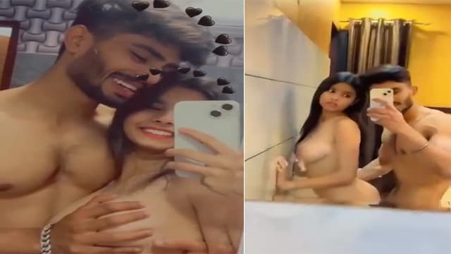 Indian Teen Couple Mirror Selfie Sex Video Watch